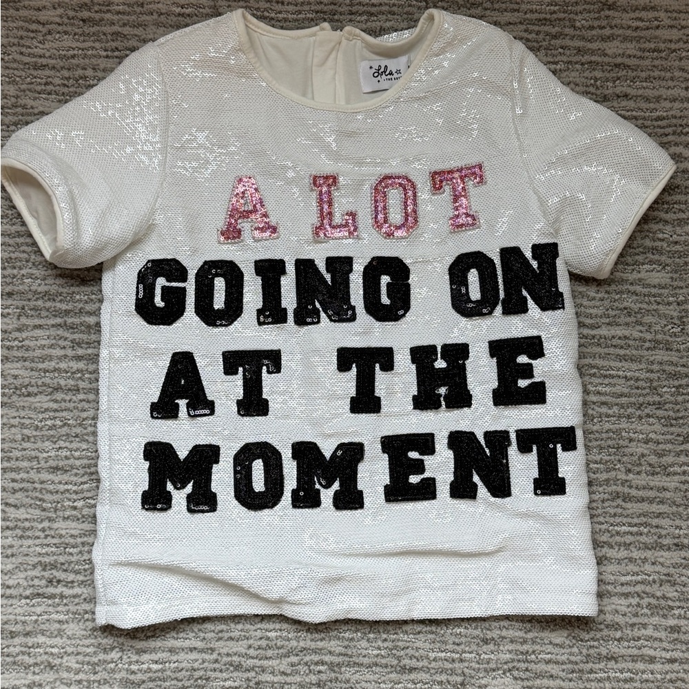 Lola and the boys sequin top